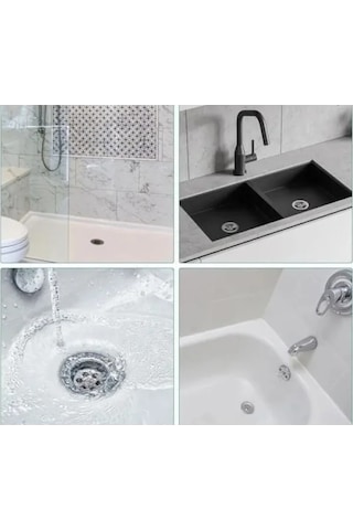 Tek Kullanımlık Banyo Gideri Süzgeci Ve Mutfak Evye Çöp Ayırıcı Seti 10 Adet 0.2mm Kenar Kalınlığı