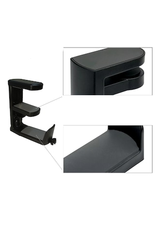 Masaya Monte 360 Döner Kulaklık Tutucu Stand -al4804 Siyah