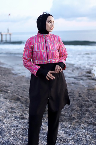 Tam Kapalı Tesettür Mayo Hale R2504 Hale04