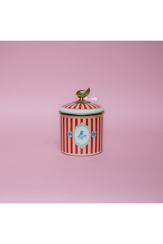 Bellisima Emaye Orta Boy Kavanoz 12 Cm Pembe