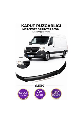 Mercedes Sprinter 2018+ Araca Özel Üretim "4mm" Kaput Rüzgarlığı