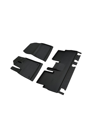 Opel Combo 2019- 4D Paspas Araca Özel Kenar Bariyerli Kauçuk A+ Siyah