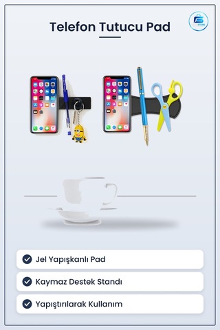 Telefon Standı Nanoteknoloji Jel Güçlü Yapıştırıcılı Kaymaz Tutuc