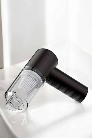 Üflemeli Güçlü Vakumlu Ev Ofis Araç Süpürgesi El Süpürgesi Şarjlı