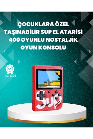 Tv Çıkışlı Mini Retro El Konsolu 400 Oyunlu Diğer