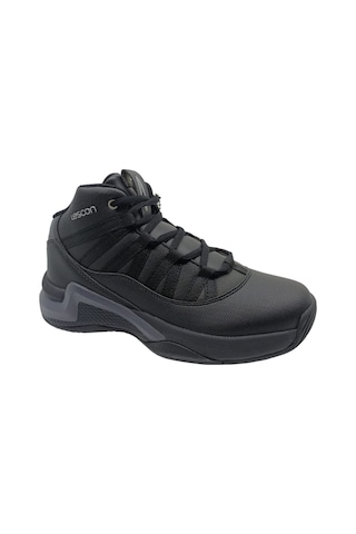 Lescon Bounce Unisex Siyah Bağcıklı Basketbol Ayakkabı Siyah
