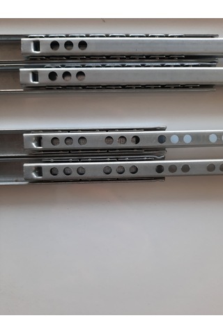 17mm X 438mm Bilyeli Ray 2 Takım 4 Adet Metalik