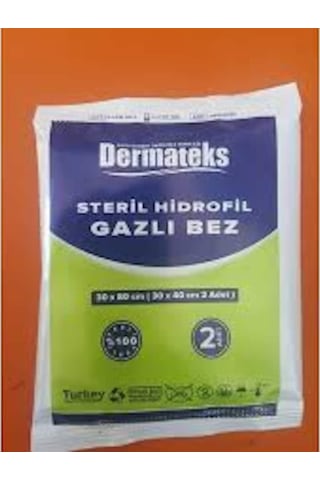 Dermateks Hidrofil Steril Gazlı Bez 30 x 80 CM 100 Adet