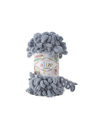 Alize Puffy El Örgü İpi (5 Li Paket) - 428-Orta Gri Alize Puffy El Örgü İpi (5 Li Paket) - 428-Orta Gri