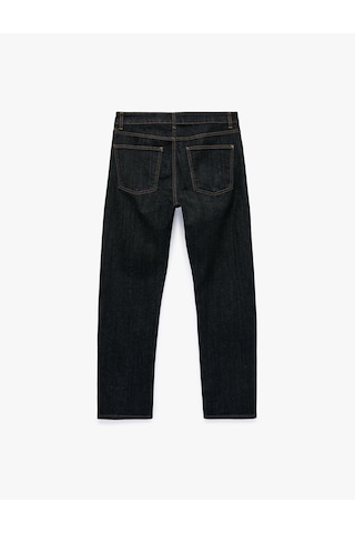 Koton Normal Bel Pamuklu Straight Fit Jean Pantolon - Mark Jean Koyu İndigo 7wam40142nd