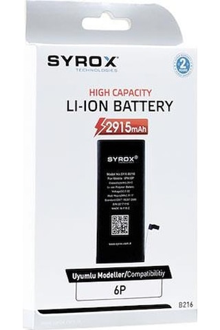 Syrox Apple Uyumlu iPhone 6G Plus Batarya B216