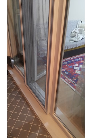 Sürgülü Katlanır Balkon Kapı Sinekliği,Akordeon Pileli Sineklik