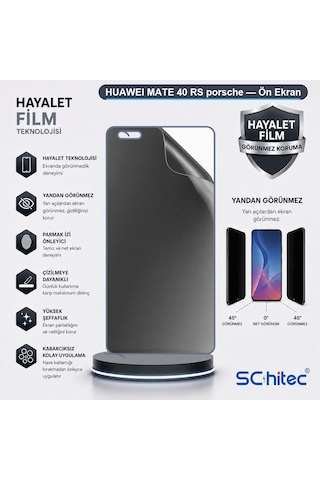 Mate 40 Rs Porsche Uyumlu Ön Yüzey Hayalet Privacy Hidrojel Ekran Koruyucu 44324833