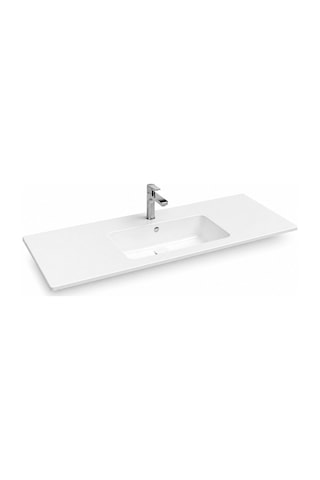 Isvea Sistema T-flat Slim İnce Formlu Lavabo 121 X 46,5 Cm Beyaz 10sl50121