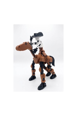Dummy 13 At & Robot Figür 3d Baskı Hareketli Eklemli Koleksiyonluk Oyuncak