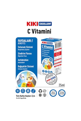 Kiki Excellent Kuş C Vitamini 25 ML