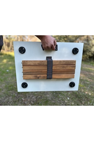 Portatif Kamp Masası Balkon Bahçe Masası Piknik Masası Sehpası 60