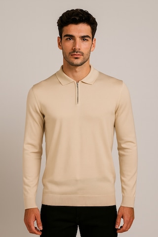 Ncs Jeans Erkek Triko Polo Yaka Bej 3773 Bej