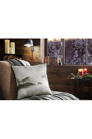 Özdilek Silence Winter Kırlent Kılıfı 43x43 Cm Krem
