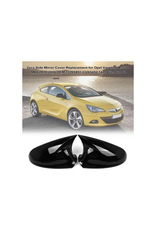 Tenfowee Opel Astra J 2010-2016 Abs Siyah Yan Ayna Kapakları Seti - Oem: 13265451, 13265452, 1428463, 1428464