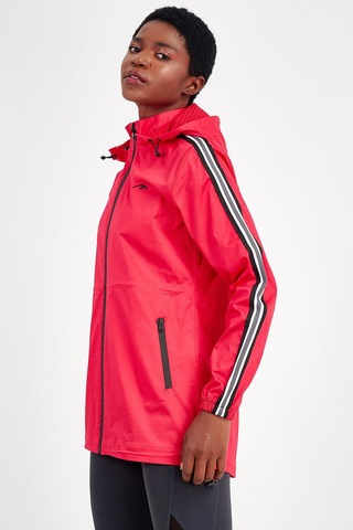 Maraton Sportswear Regular Kadın Kapşonlu Uzun Kol Basic Nar Ceket 19353 Narçiçeği