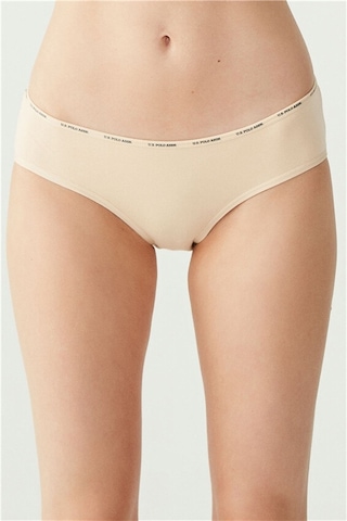 U.S. Polo Assn. U.s Polo Assn. 67002 Kadın 5 Li Yüksek Bel Slip-siyah&ten&beyaz&ten&beyaz mix color