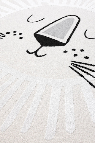 Koza Halı Sparkle Krem Aslan Figürlü Hayvan Figürlü Çocuk Odası Bebek Odası Krem