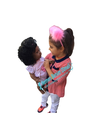 Türkçe Konuşan Afro Oyuncak Bebek 60 CM