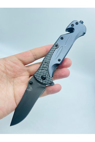 Benchmade Marka Metal Kamp Bıçak 21cm //da31 Gri - Siyah