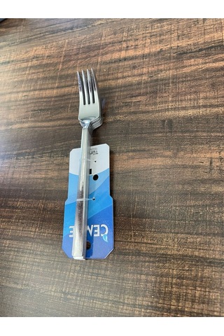 Enashop Paslanmaz Çelik Tatlı Çatalı Seti 12 Adet Klasik Düz Model Inox