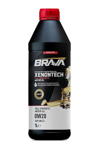 Brava Xenontech Tam Sentetik 0W-20 Motor Yağı 1 L