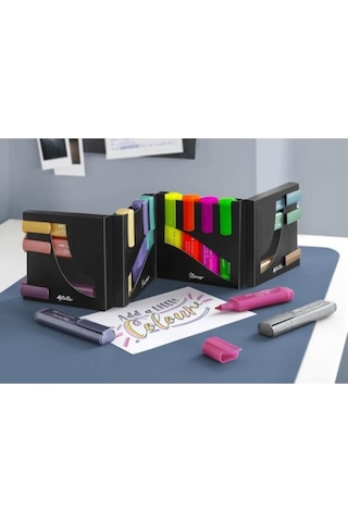 Faber Castell 46 Textliner 16 Lı Masa Seti Çok Renkli