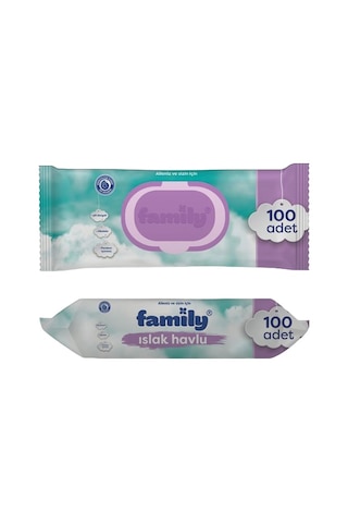 Family Islak Havlu Mendil 100'lü x 5