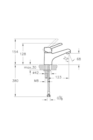 Punto Viva A41044 Lavabo Bataryası Krom