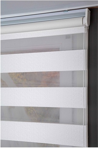 Oba Perde Pirilti Zebra Perde Beyaz 160 x 190
