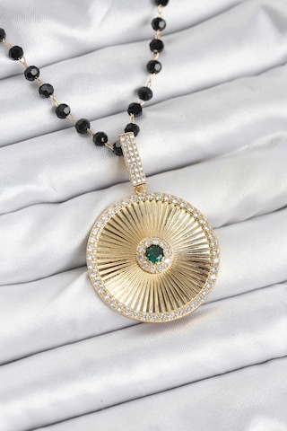 316l Çelik Zincir Kristal Boncuklu Kadın Kolye Eb-bko10563 Çok Renkli