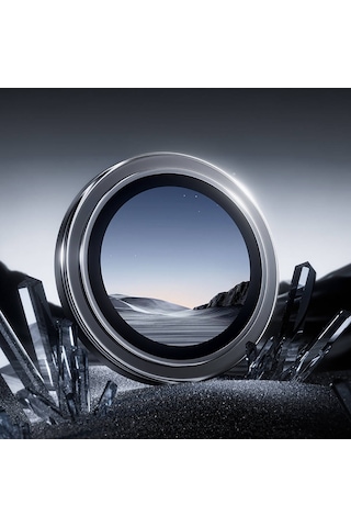 Apple Uyumlu iPhone 16 Pro Benks Metal Kamera Lens Koruyucu Parlama Önleyici Glass Warrior Gümüş