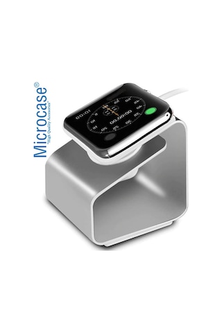 Microcase iOS Uyumlu Watch Se 44 Mm Için Alüminyum Şarj Standı - Gümüş (453927494)