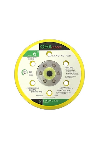 Osaka Polisaj Tabanı OSA-C150 150 MM Cırtlı 6 Delikli Taban