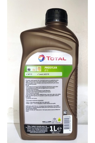 Total Prosylva 2T Z 2 Zamanlı Motosiklet Yağı 1 L
