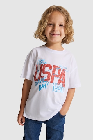 U.S. Polo Assn. Erkek Çocuk Beyaz Tişört 50327017-vr013