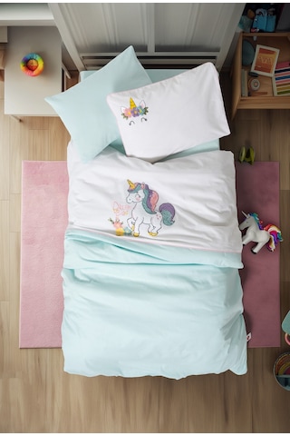 Cotton Box Punch Nakışlı Bebek Nevresim Takımı Dolly Mint
