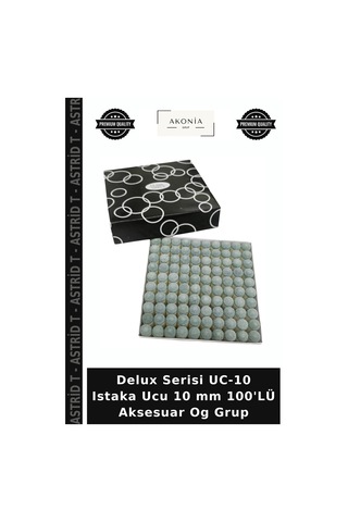 Delux Serisi Uc-10 Istaka Ucu 10 Mm 100'lü Aksesuar Og Grup