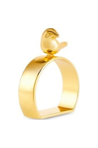 Karaca X Müge Anlı Bird 4'lü Peçete Yüzüğü Gold