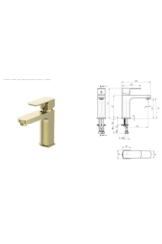 Salvo Lavabo Bataryası Altın-gold