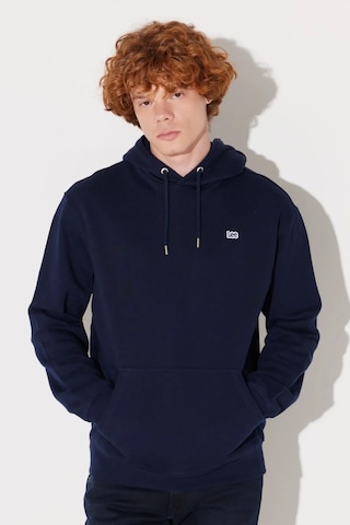 Lee Regular Fit Normal Kesim Pamuk Kapüşonlu Şardonlu Sweatshirt - L80yry Lacivert