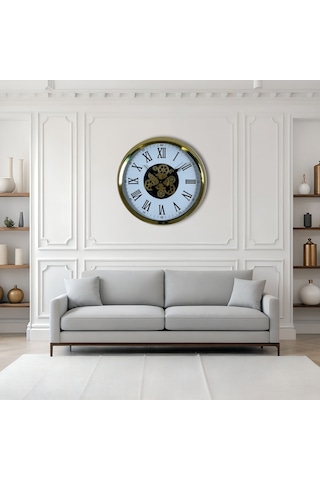 Aurelius Gold 60 Cm Çarklı Duvar Saati C-6054g