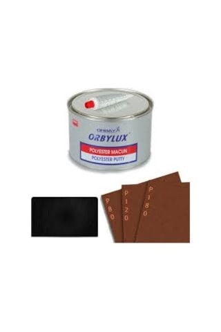 Orbay Polyester Çelik Macun 1800 Gram Set + Plastik Aparat