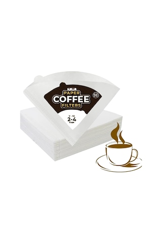 Ruicoo "v60 Kahve Filtre Kağıdı - 100 Adet, Premium Aromalı, Çevre Dostu, Kolay Kullanım" Beyaz