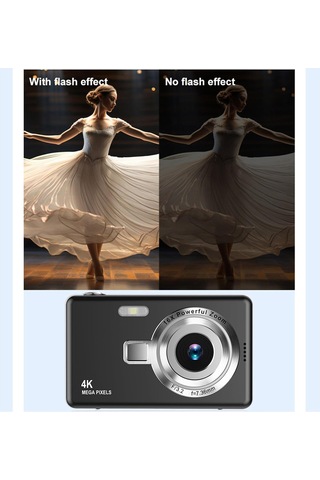 4k Dijital Kamera Vlogging Kamera İçin Kompakt Cep Kamera Vintage Dijital Seyahat Kamera